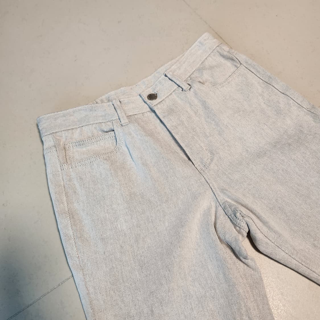 솔리드옴므 라이트 그레이 스트레이트 팬츠 상품이미지3