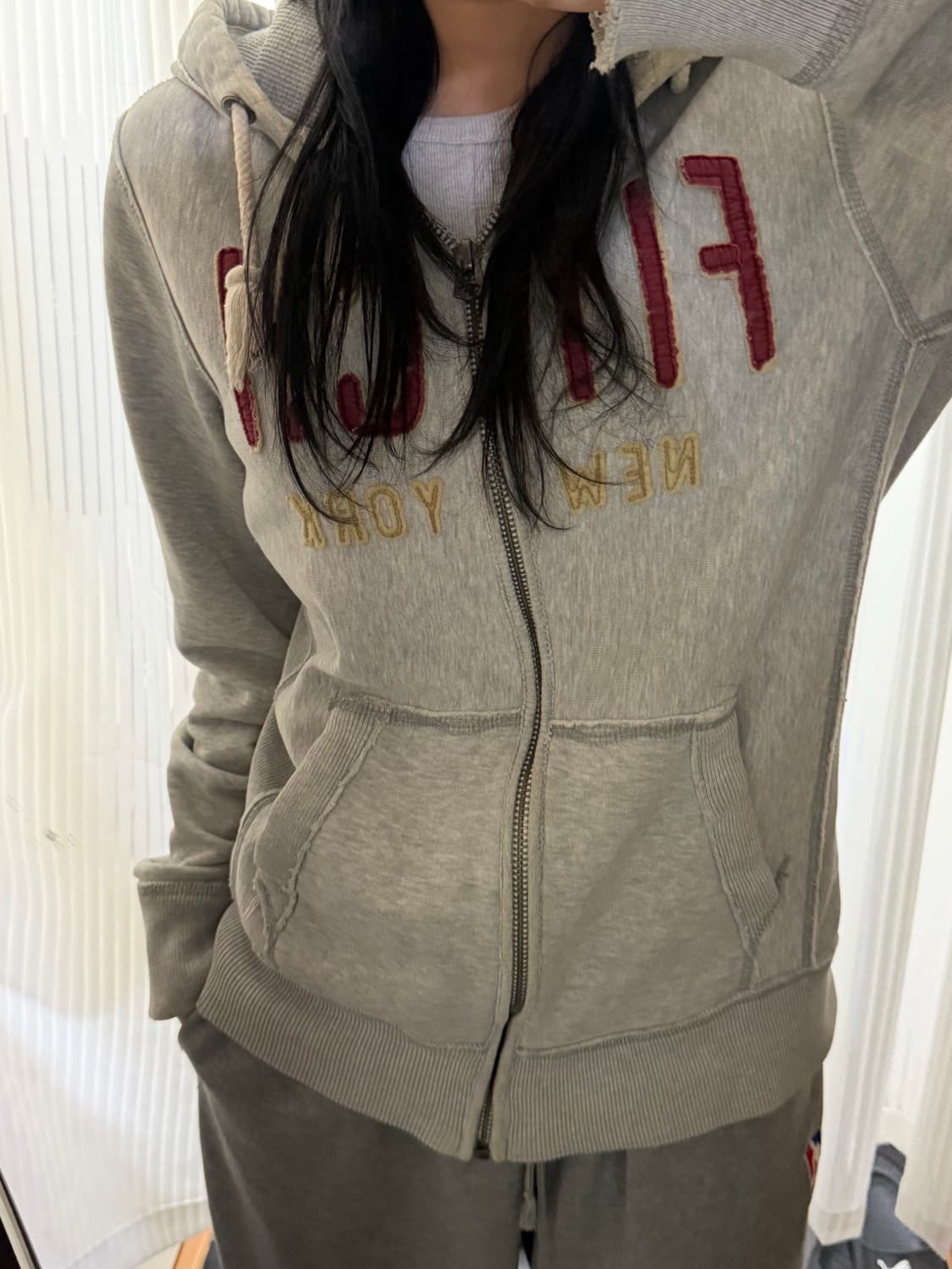 아베크롬비 그레이 후드집업 s 상품이미지1