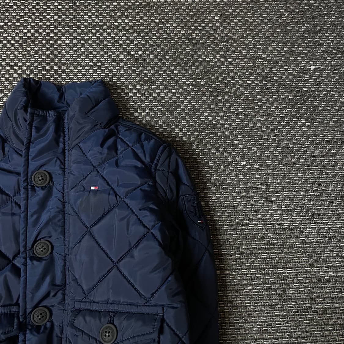 타미힐피거 키즈 네이비 퀄팅 경량패딩 자켓 104 상품이미지3