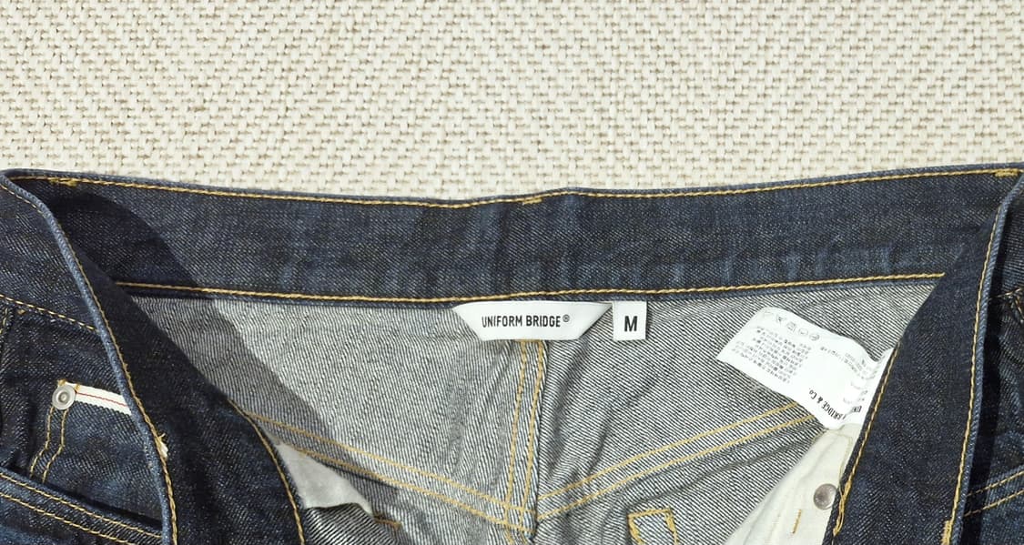 유니폼브릿지 셀비지 데님 팬츠 딥 인디고 상품이미지4