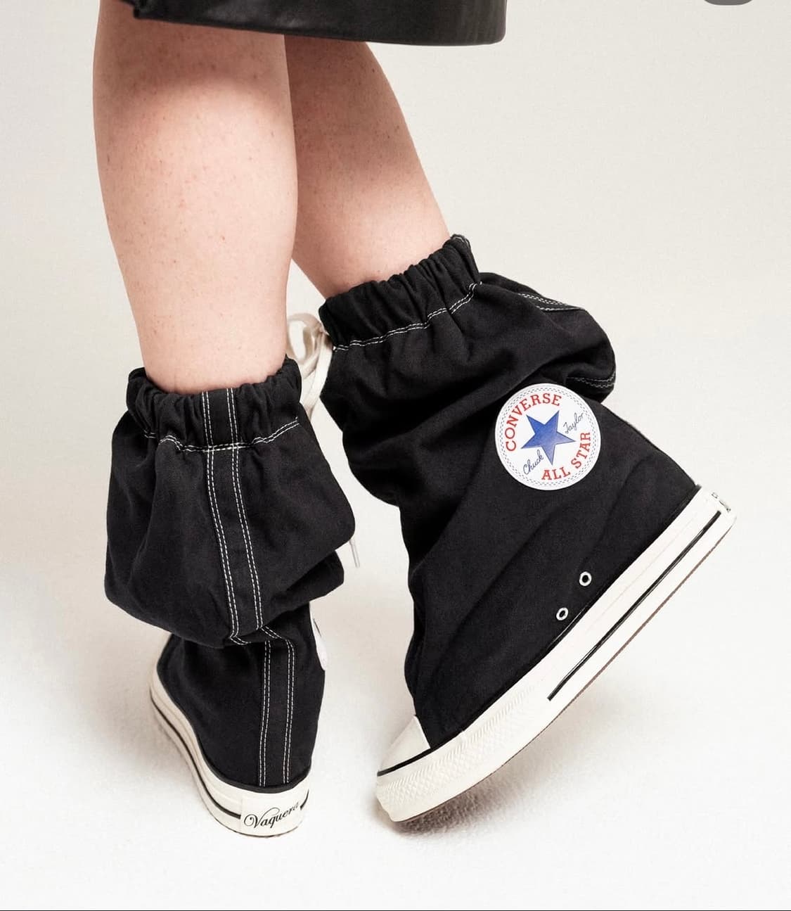 컨버스 X 바케라 엑스하이 슬라우치 웨지 블랙 상품이미지2