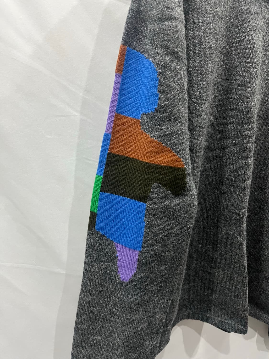 꼼데가르송 셔츠 19AW 테디베어 니트 그레이 L 상품이미지5