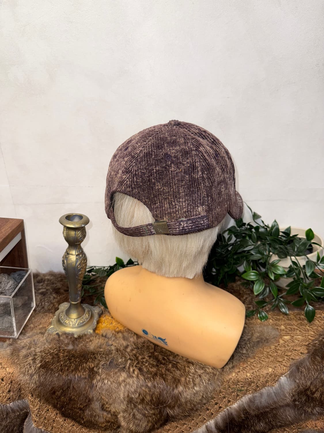 Purple brown michigan corduroy ball cap 상품이미지4