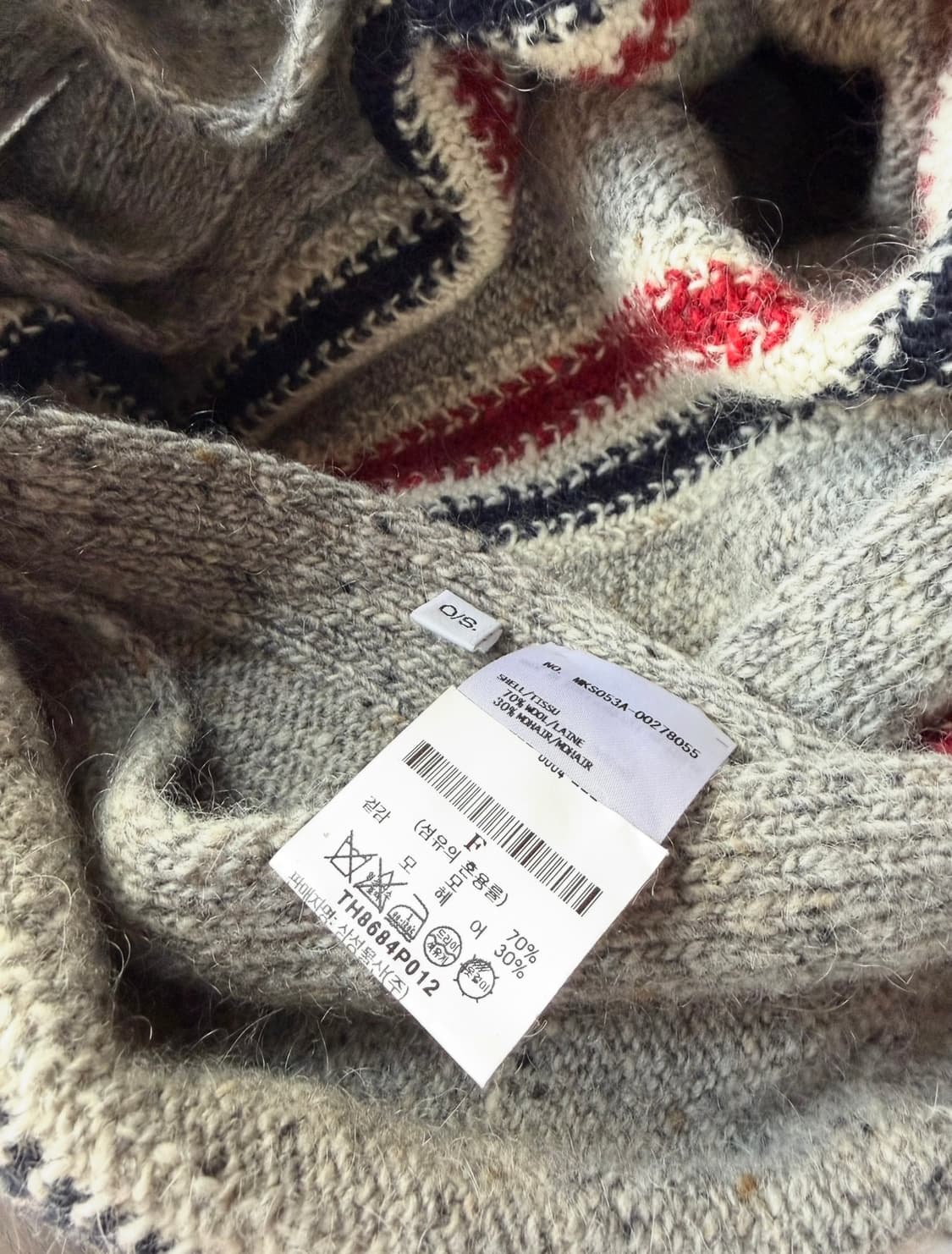 톰브라운 모헤어 3선 스웻 머플러.목도리 상품이미지6