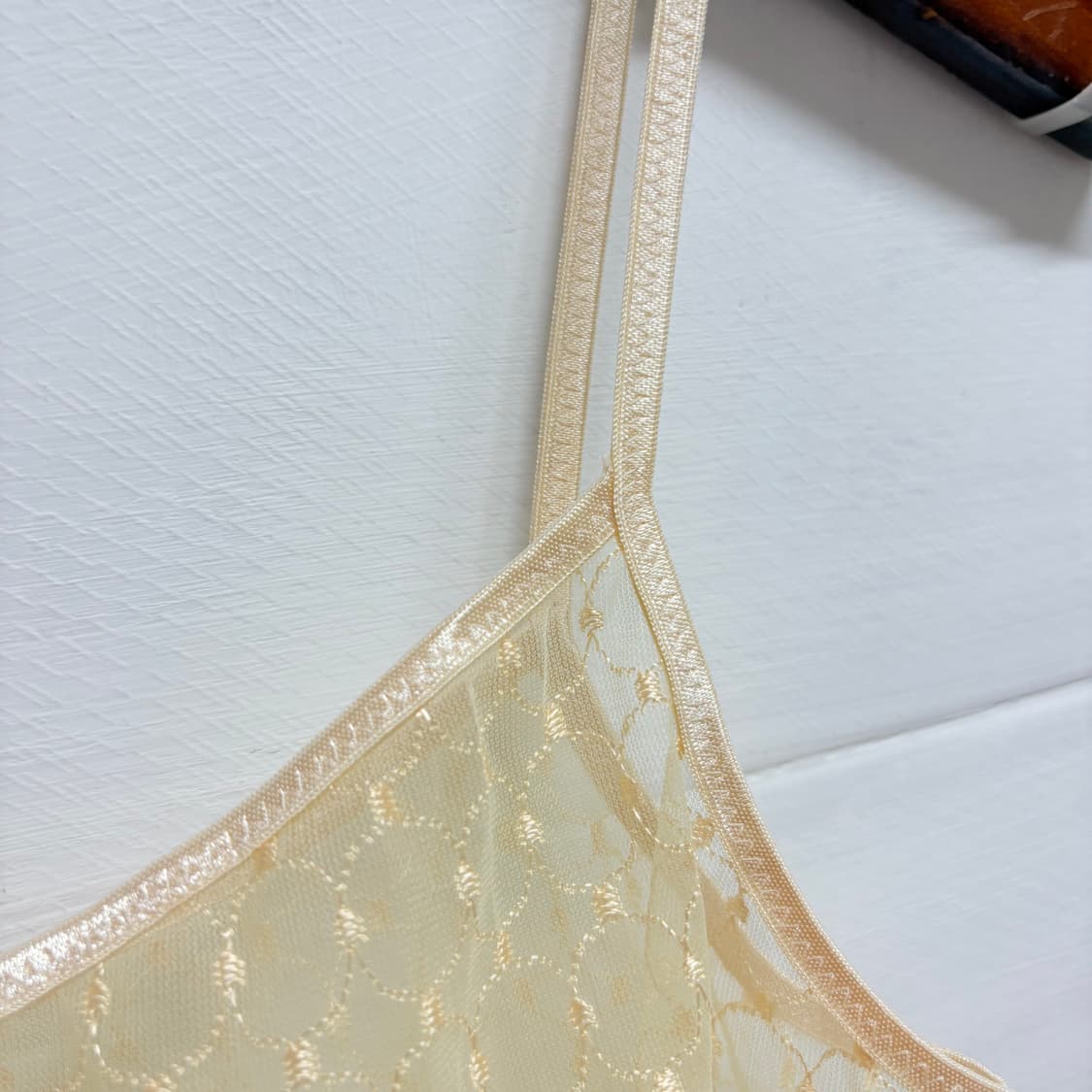 puccele 시스루 자수 슬리브리스 뷔스티에 탑 JPN  상품이미지4