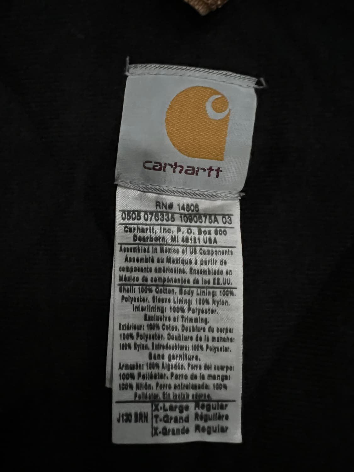 (XL)칼하트 덕 액티브 후드자켓 J130 BRN 칼하트브라운 상품이미지4