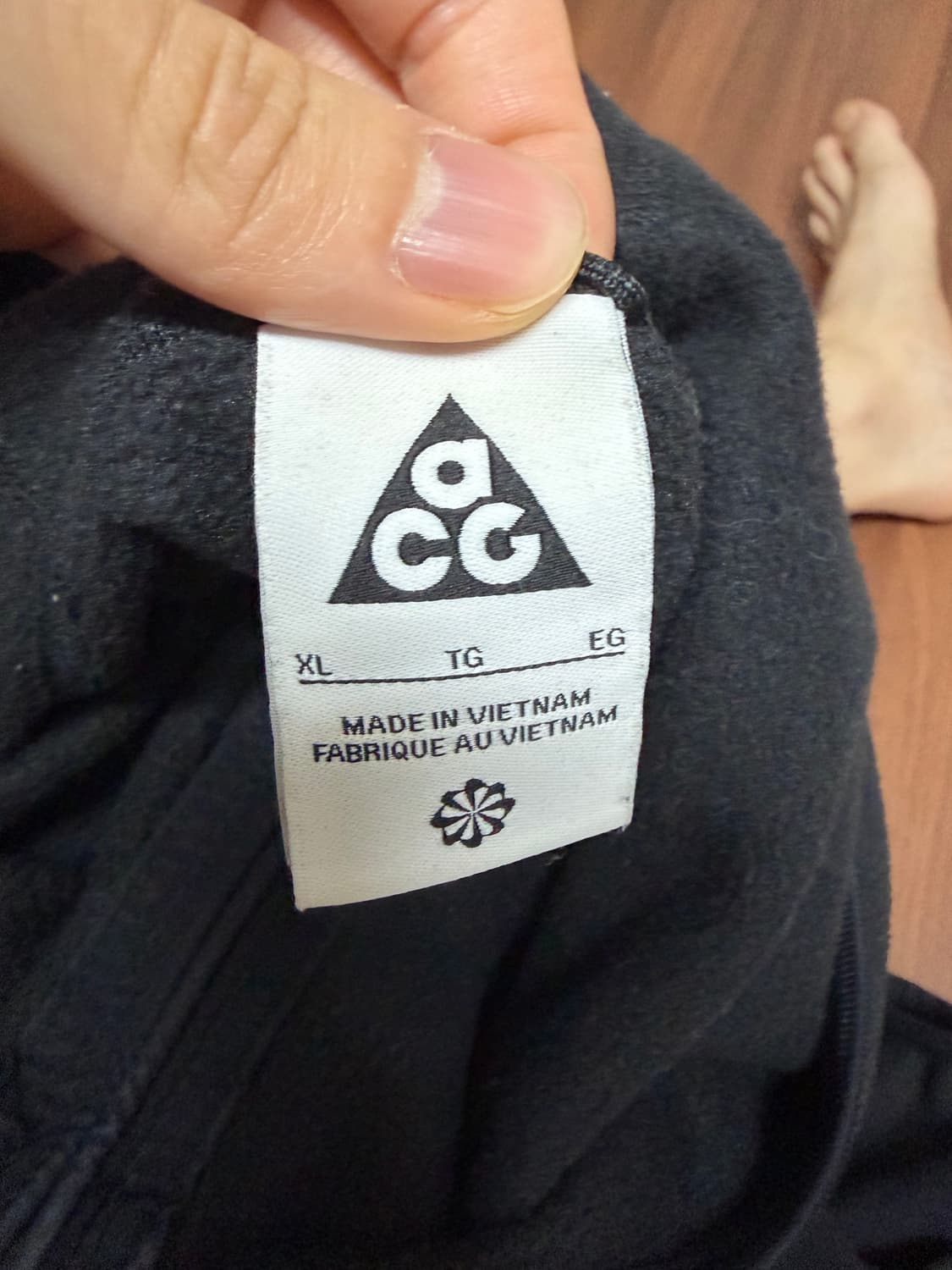 나이키 acg 폴라텍 울프트리 풀 집 탑 블랙 상품이미지4