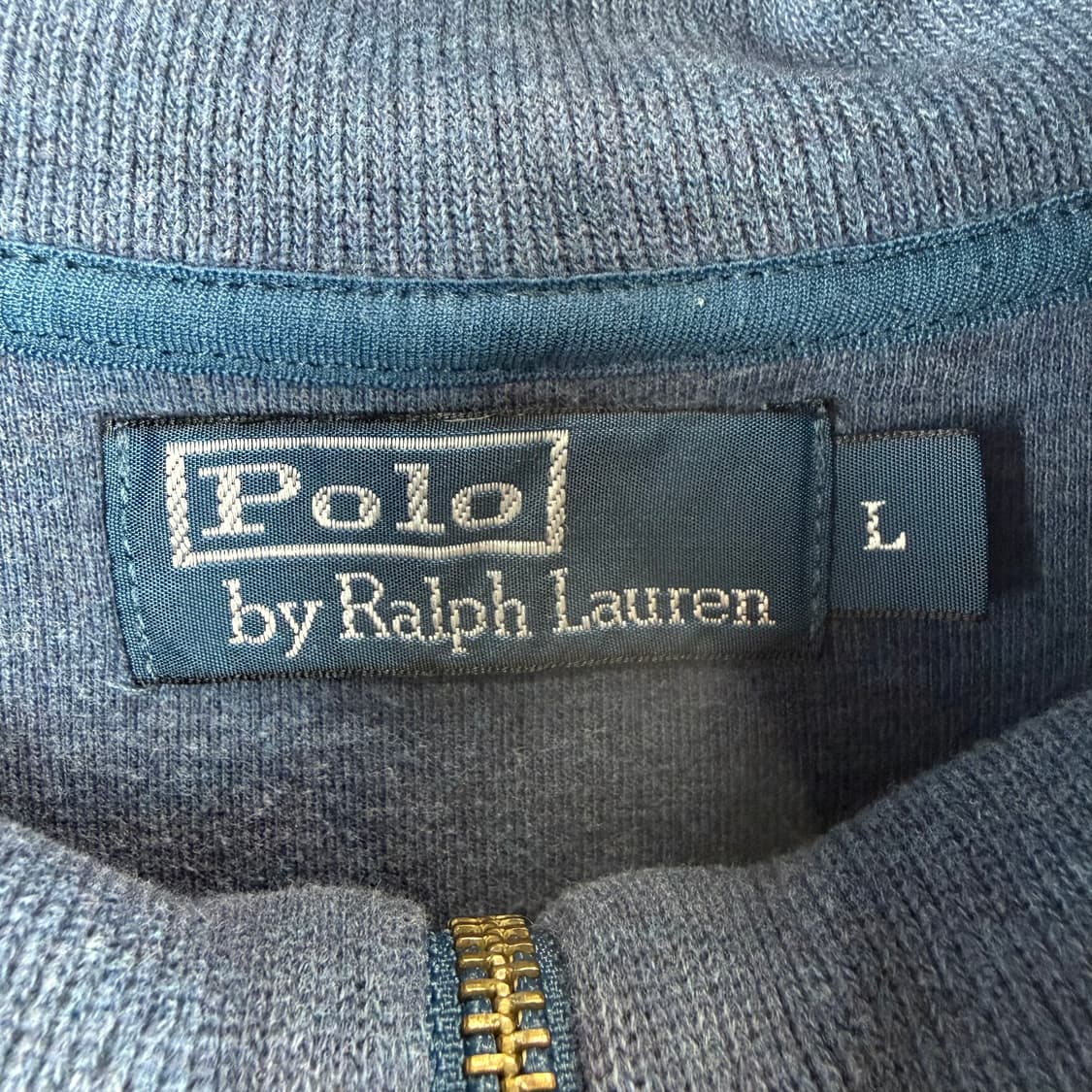 (무료배송)L) 폴로랄프로렌 하프집 니트 블루 상품이미지3
