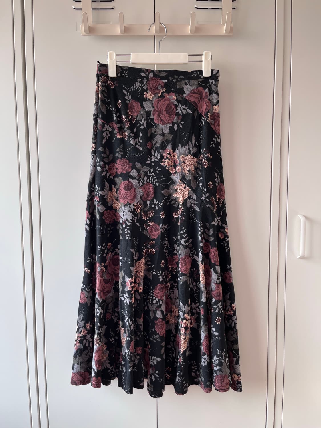 Vintage 장미꽃 플레어 롱스커트 상품이미지6