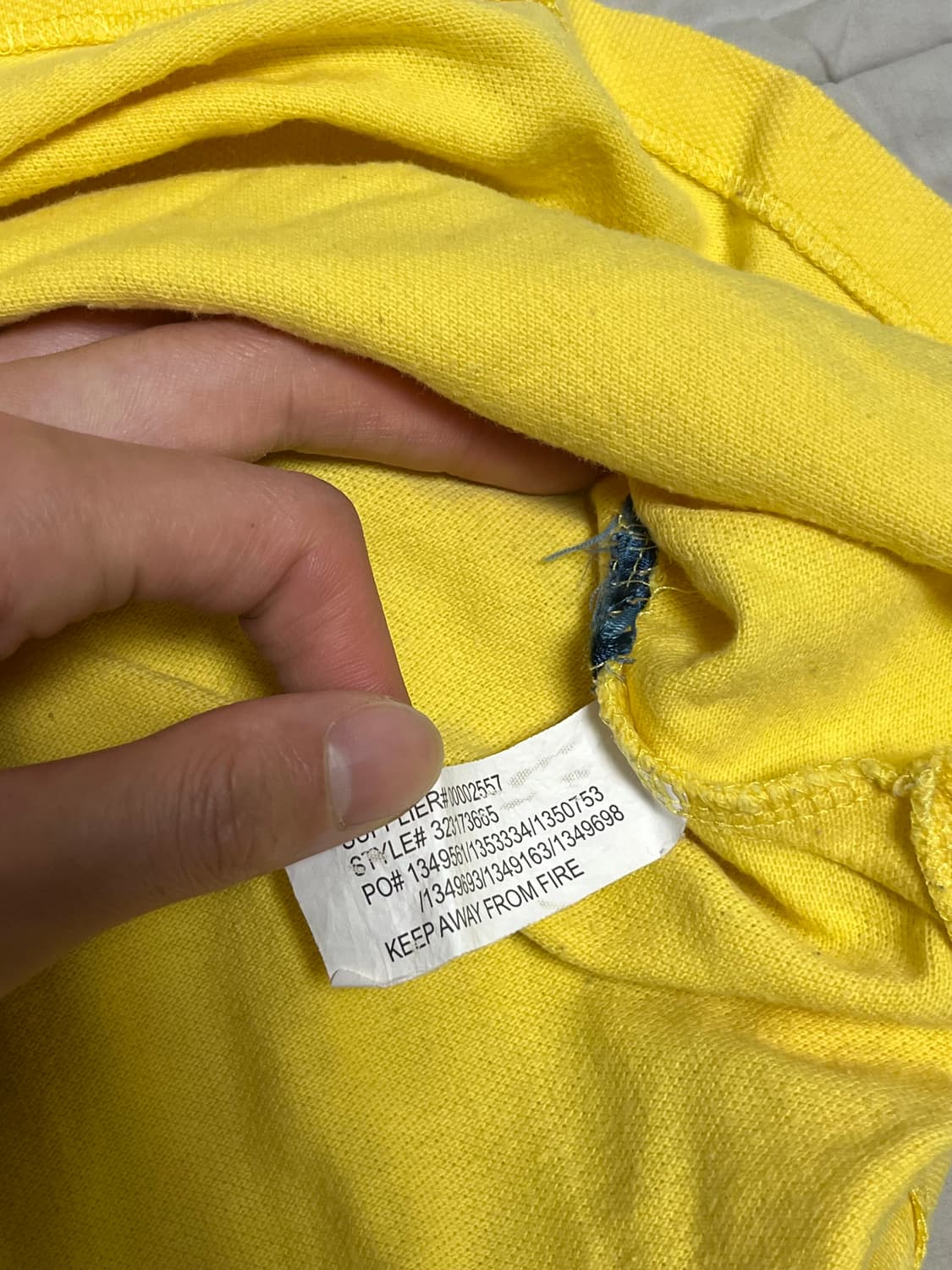 폴로 랄프로렌 옐로우 빅포니 카라티 M 상품이미지4