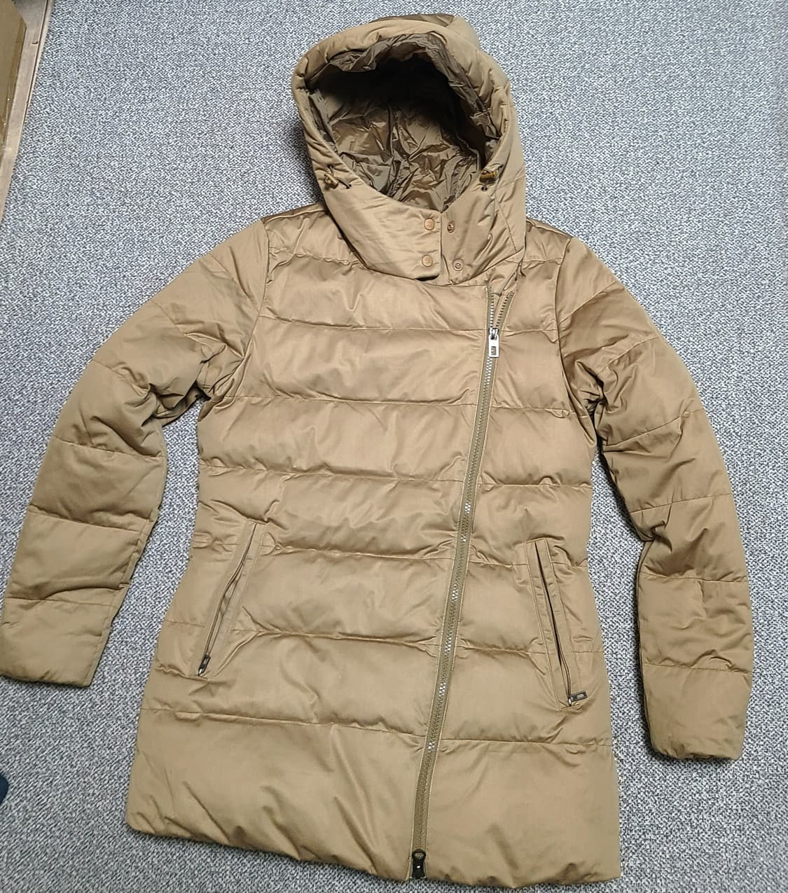 코오롱 스포츠 여성 구스 패딩 M  90  베이지 상품이미지1