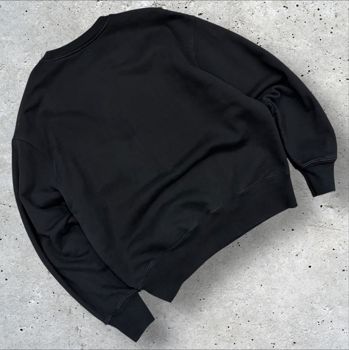 [XL] AMI 아미 빅하트 헤비 스웻 블랙 맨투맨  상품이미지2