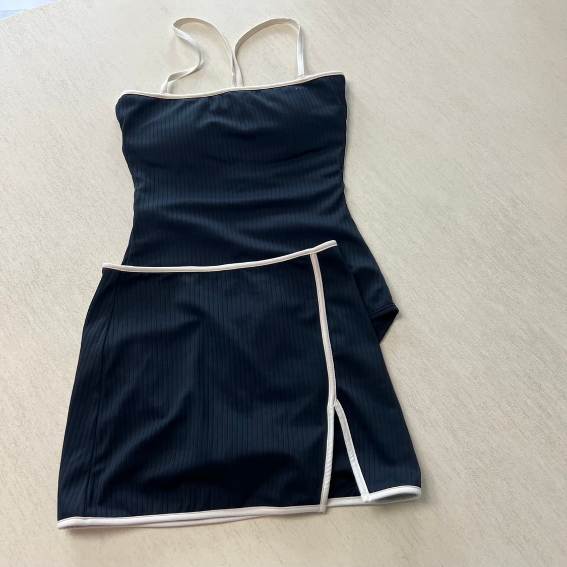 써피 모노키니 수영복 스커트 커버업 세트 상품이미지5