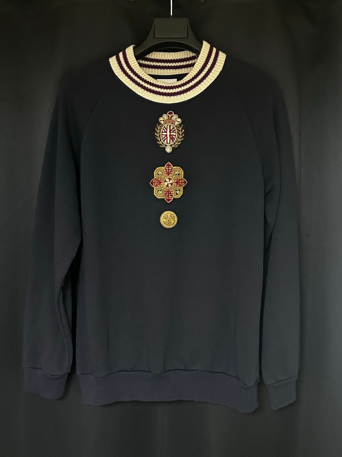 드리스 반 노튼 프레피 자수 스웻셔츠 S 상품이미지1