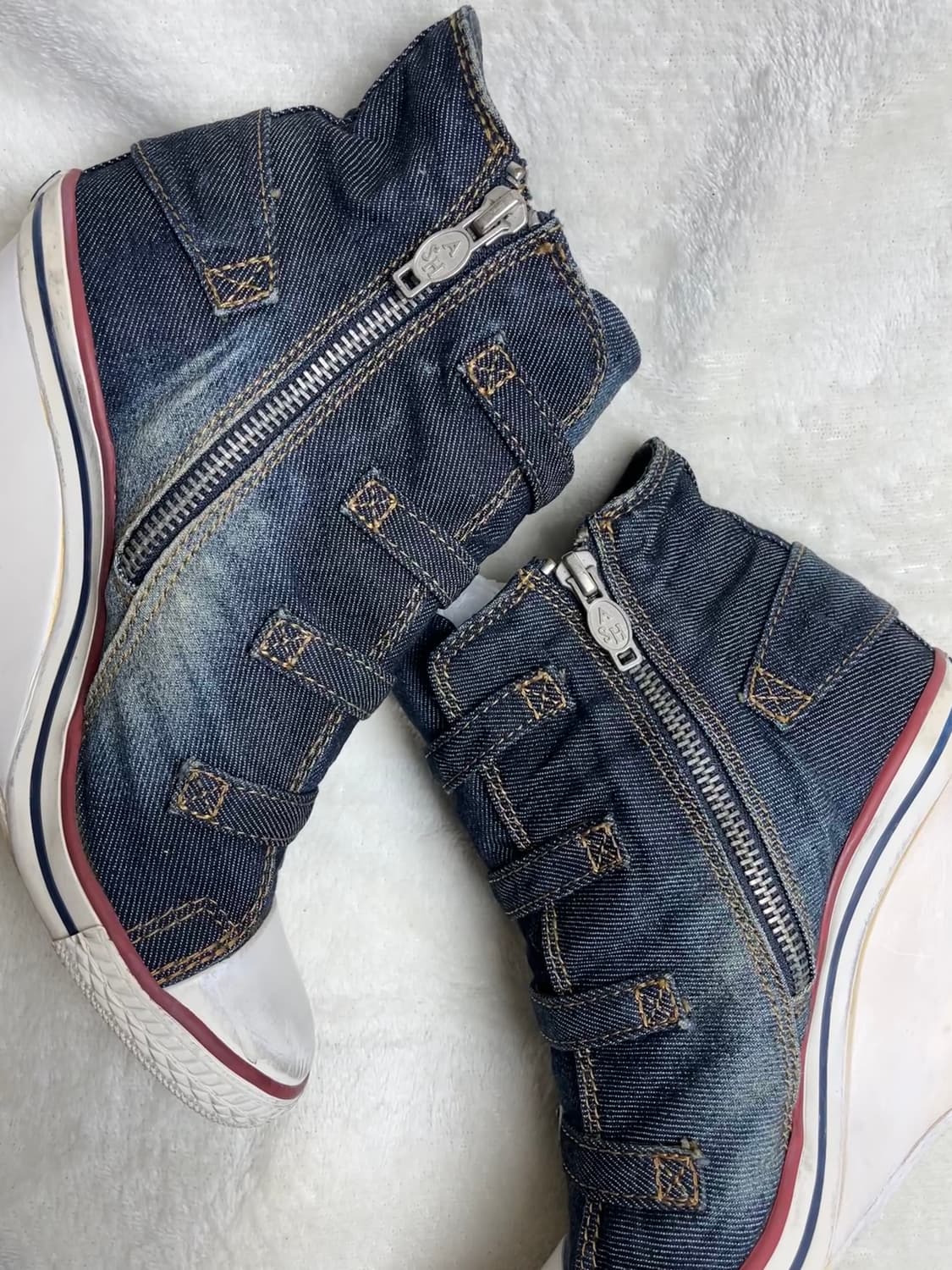 [38] 아쉬 데님 하이탑 웨지 스니커즈 || 240-245 상품이미지2