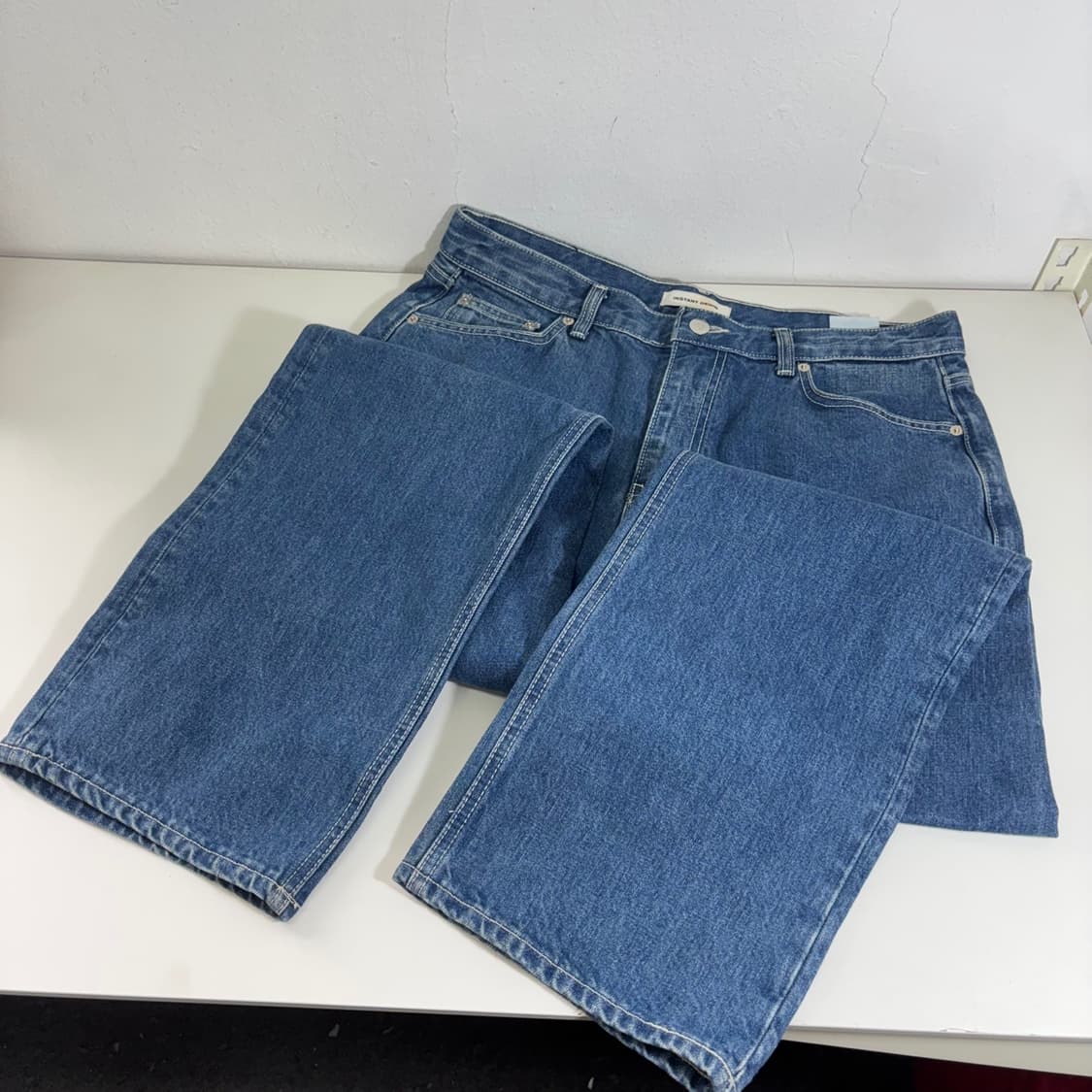 34 XL 블렌디드 인스턴트데님 히스토모 일자핏 청바지 상품이미지3