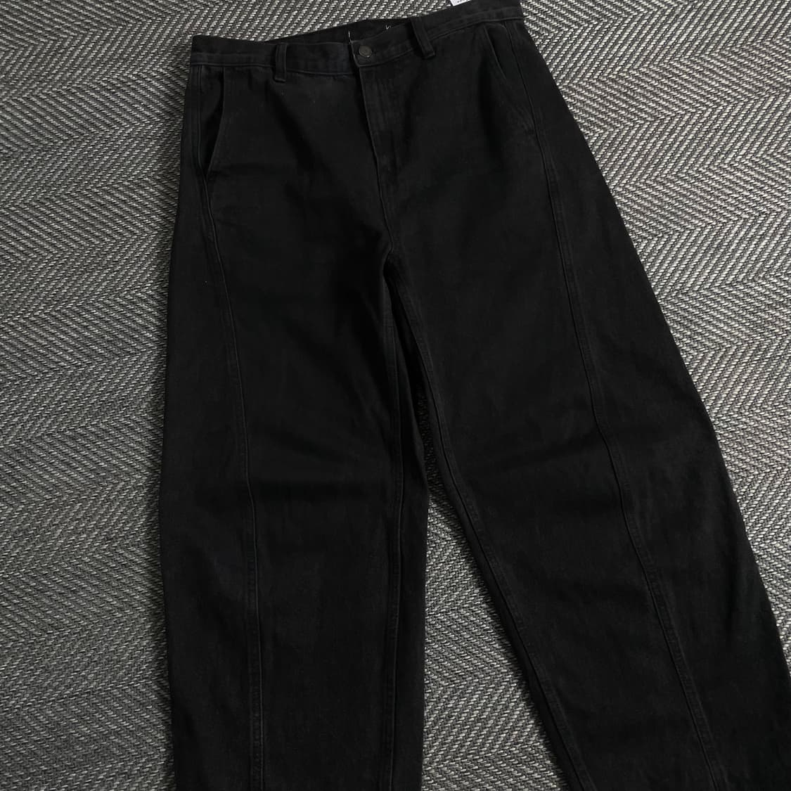 빈티지 와이드 블랙 데님 팬츠y 3197 상품이미지1