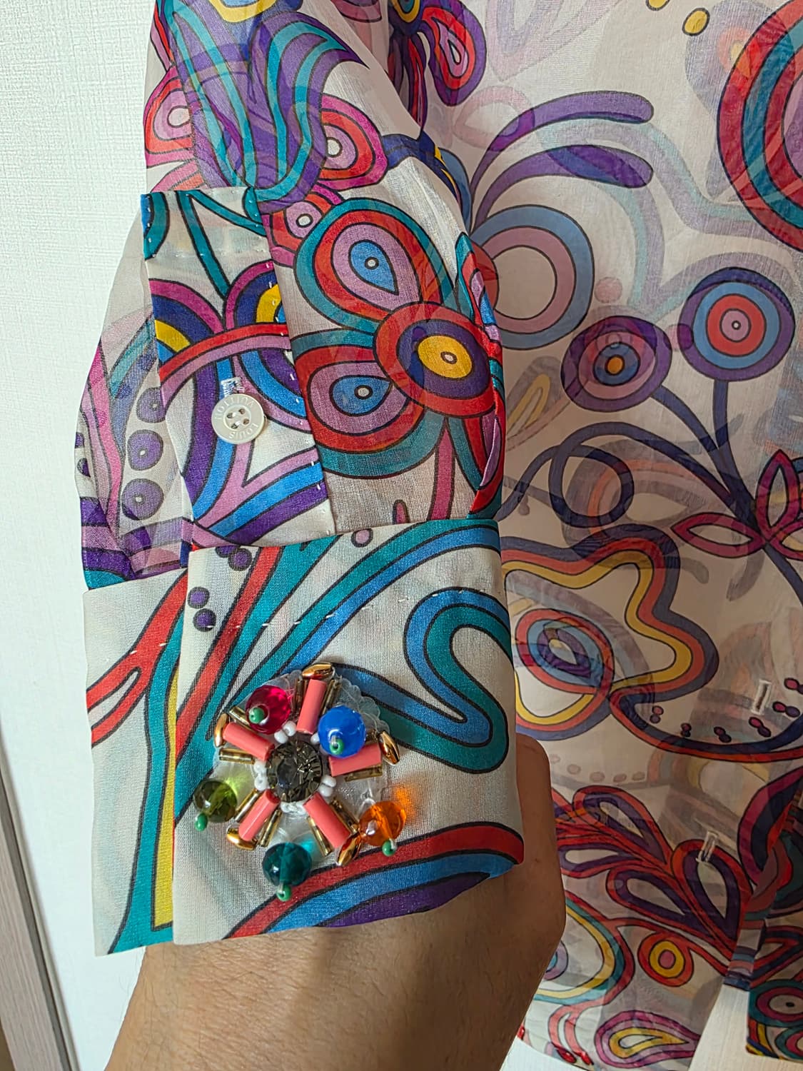 루이비통 플라워패턴 셔츠 34 상품이미지5