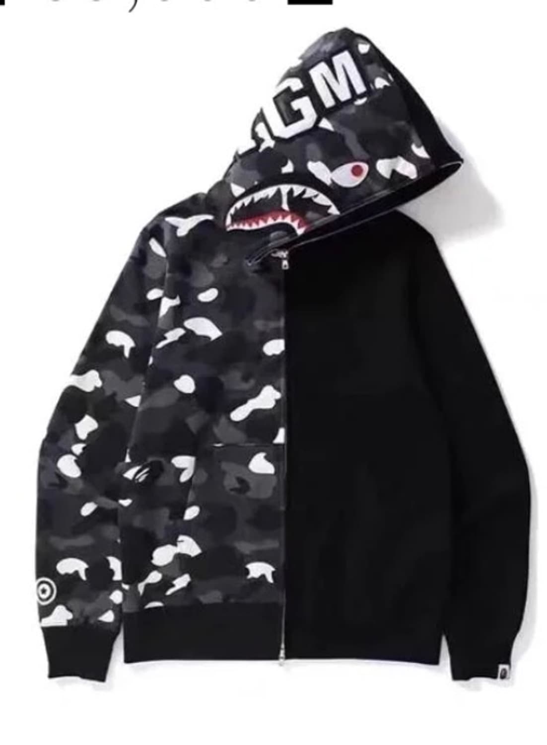 베이프 샤크후드 아수라 흑계 xl 새상품 상품이미지1