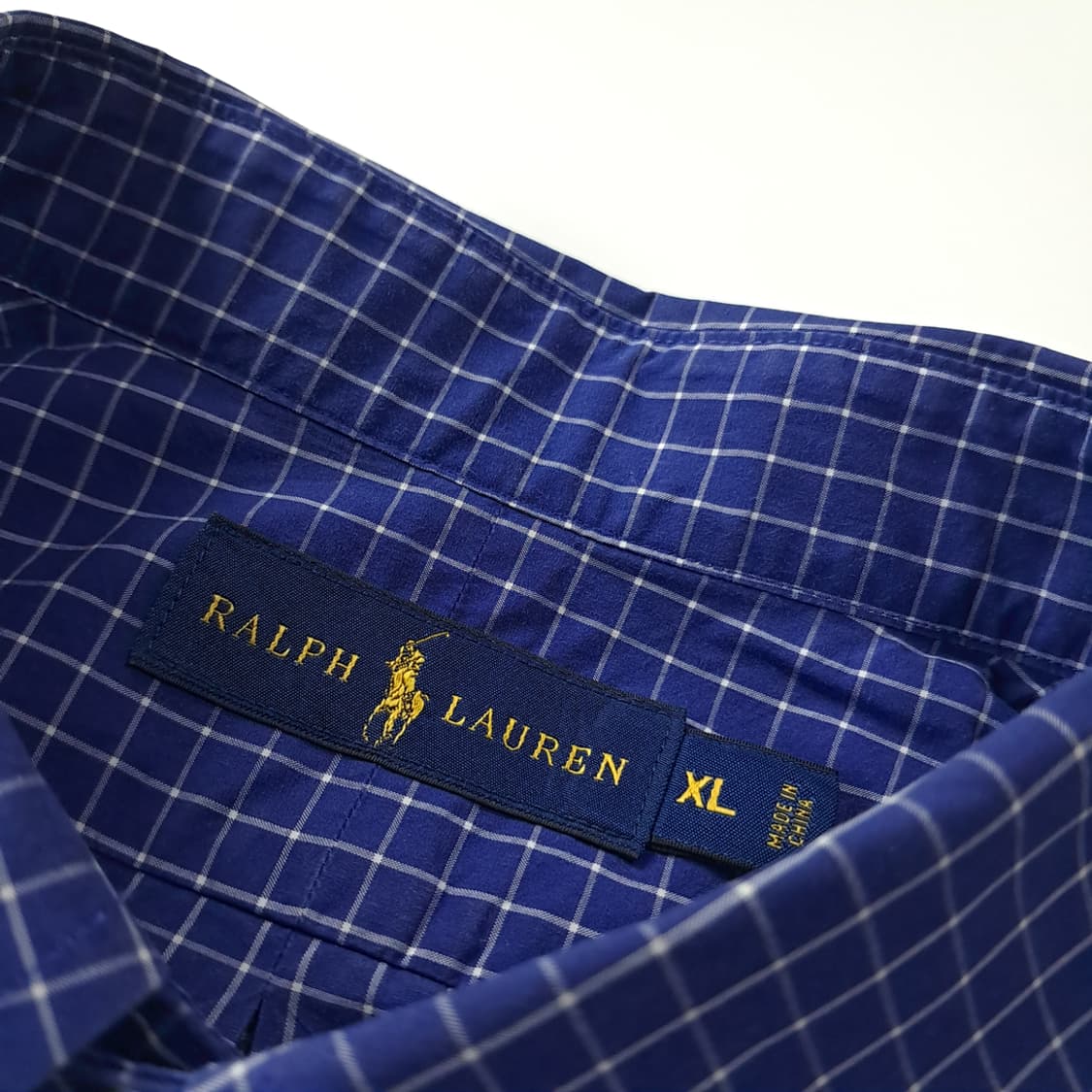 CK319 XL 폴로 스몰 윈도우페인 로열블루 반팔 셔츠 남방 상품이미지3