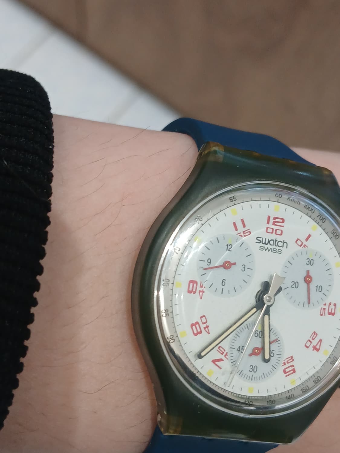 90s 빈티지 스와치 크로노그래프 시계 상품이미지3