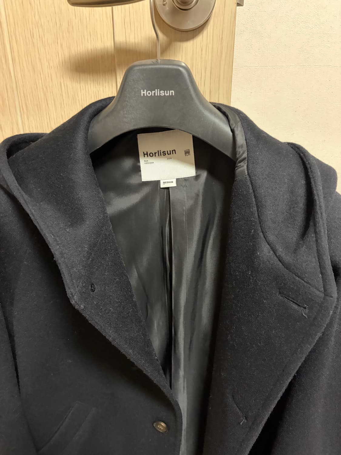 홀리선 하프코트 네이비(longgrove hood half coat) 상품이미지4