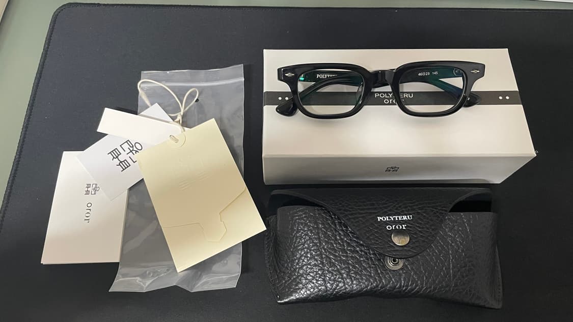 폴리테루 x 오르오르 P.O - 001 아세테이트 블랙 상품이미지1