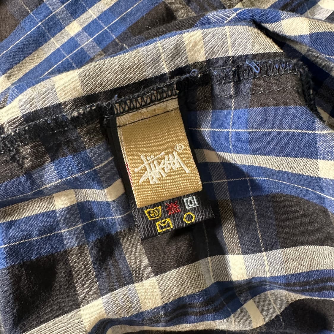 스투시 링크 반팔 체크 셔츠 상품이미지5