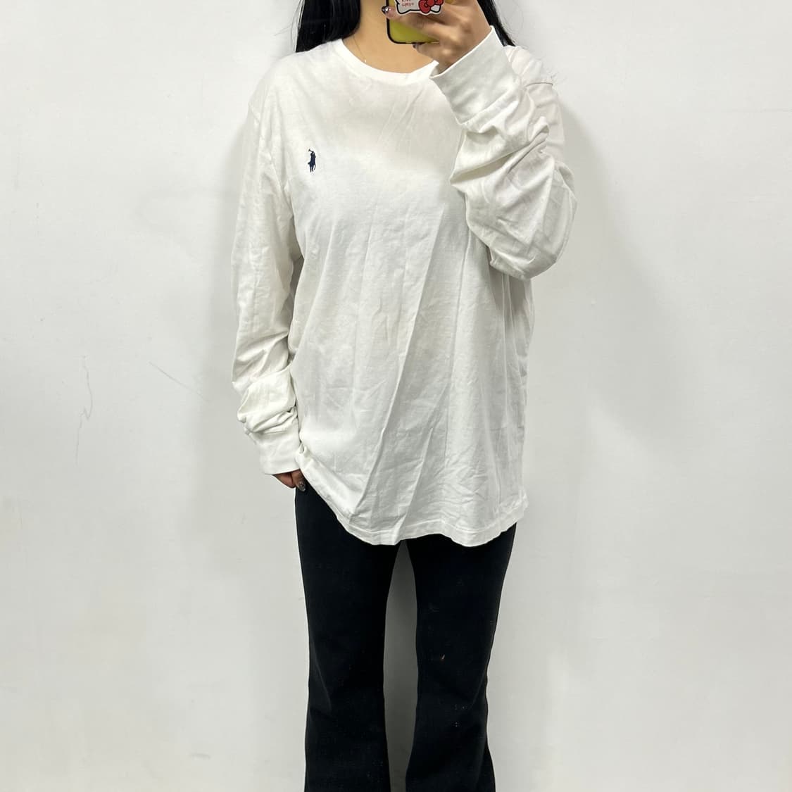 폴로 화이트 긴팔티[1650] 상품이미지1