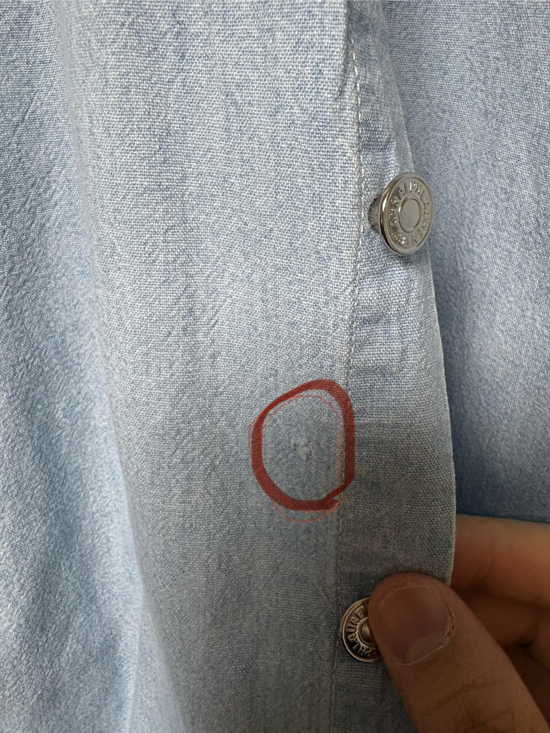 폴로 덩가리 샴브레이 워크셔츠(L) 상품이미지4