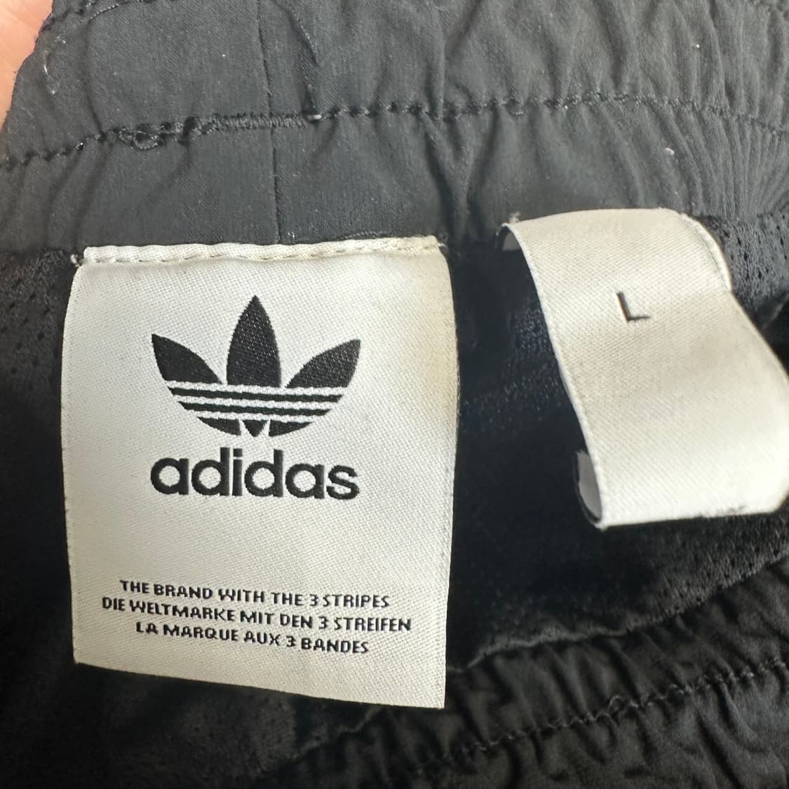 아디다스 빈티지 삼선 블랙웜업트랙팬츠 L 상품이미지3