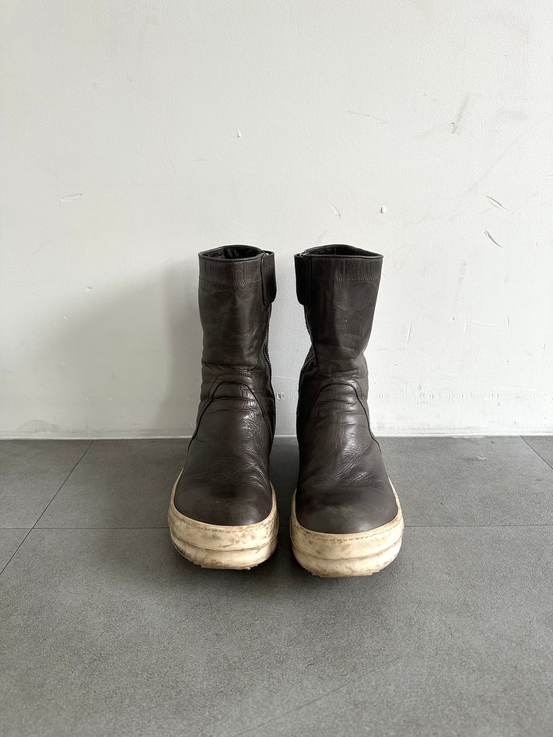 릭오웬스 AW16 아카이브 하이탑 부츠 카키 상품이미지2