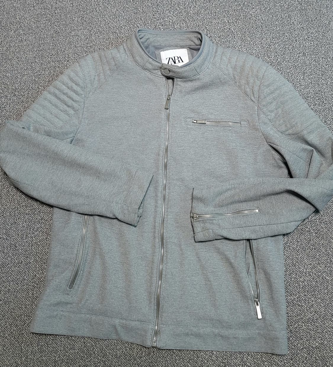 자라 남성 라이더 자켓 L 회색 상품이미지2