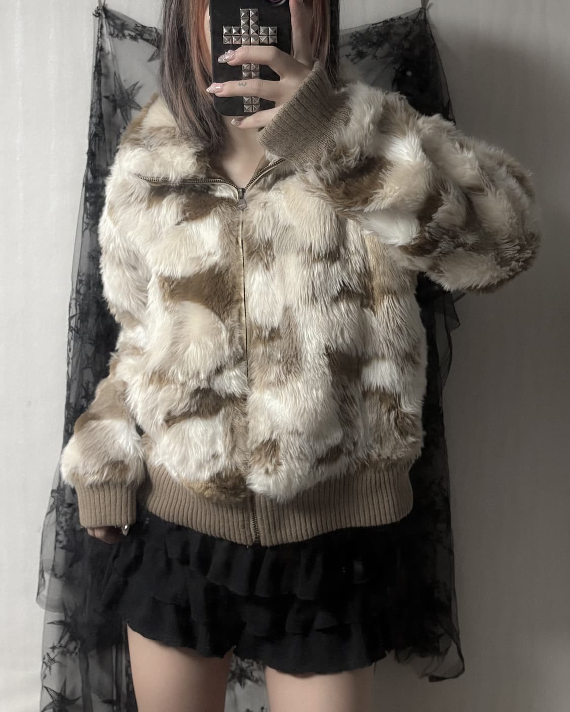 y2k 폭스 퍼 자켓  상품이미지1