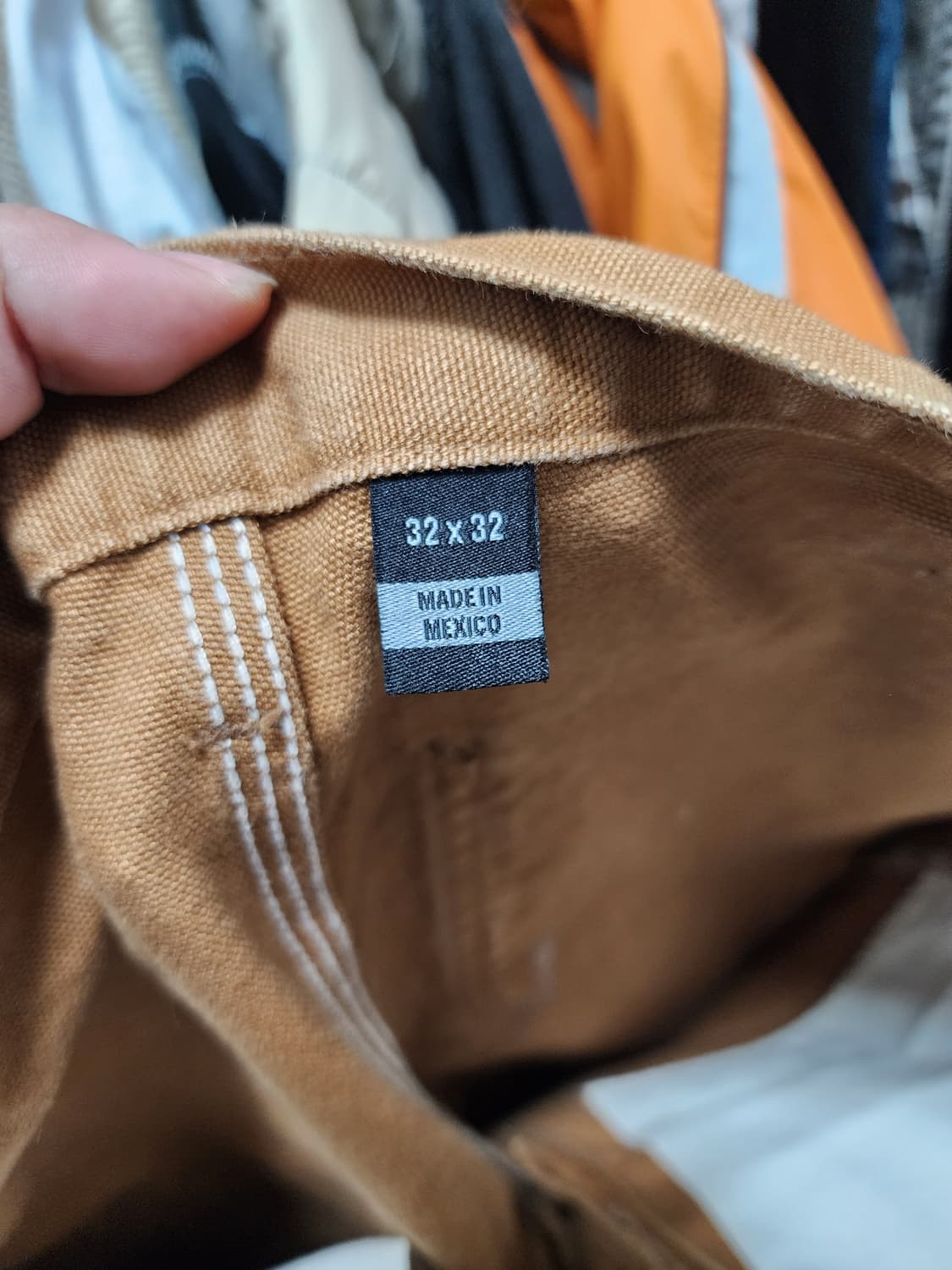 칼하트 멕시코산 된장색 카펜터 워크팬츠 상품이미지4