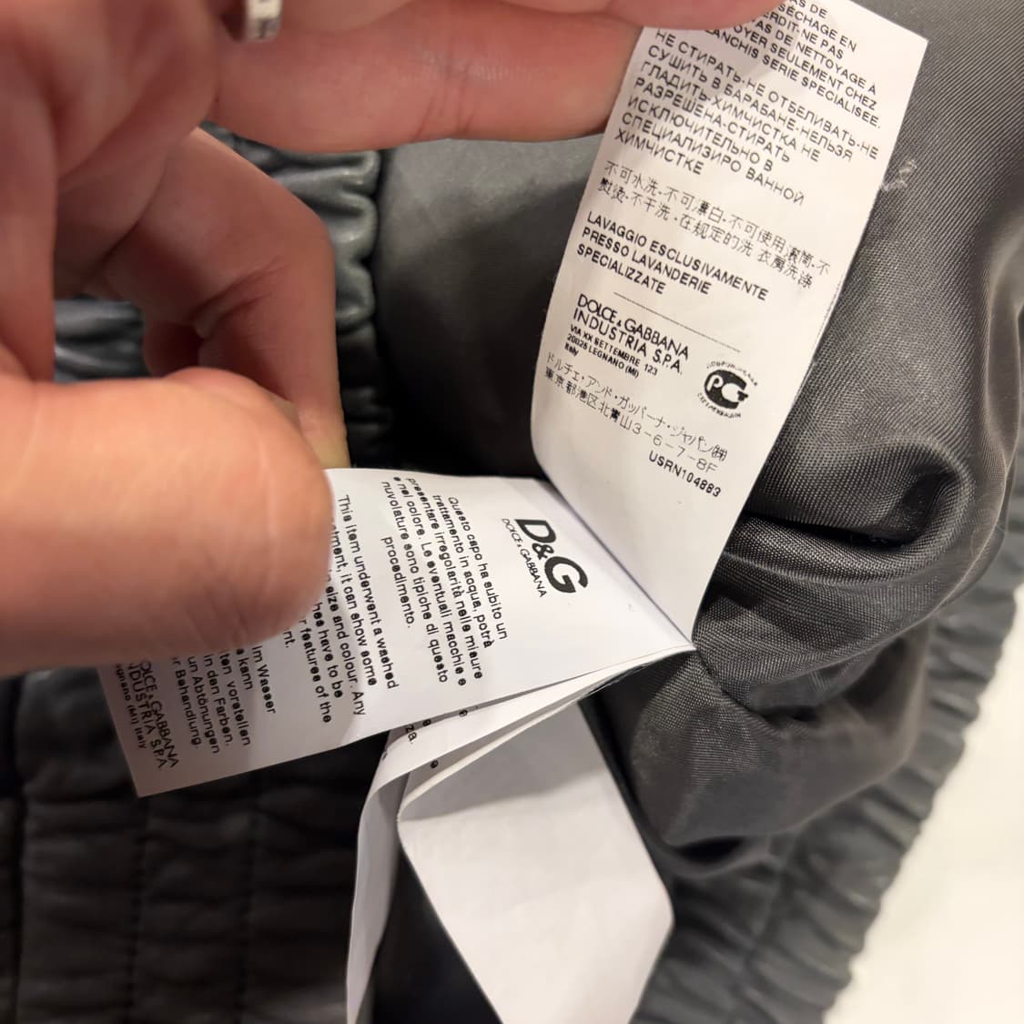 [42] 돌체앤가바나 D&G 빈티지 워싱 레더 자켓 B882 상품이미지8