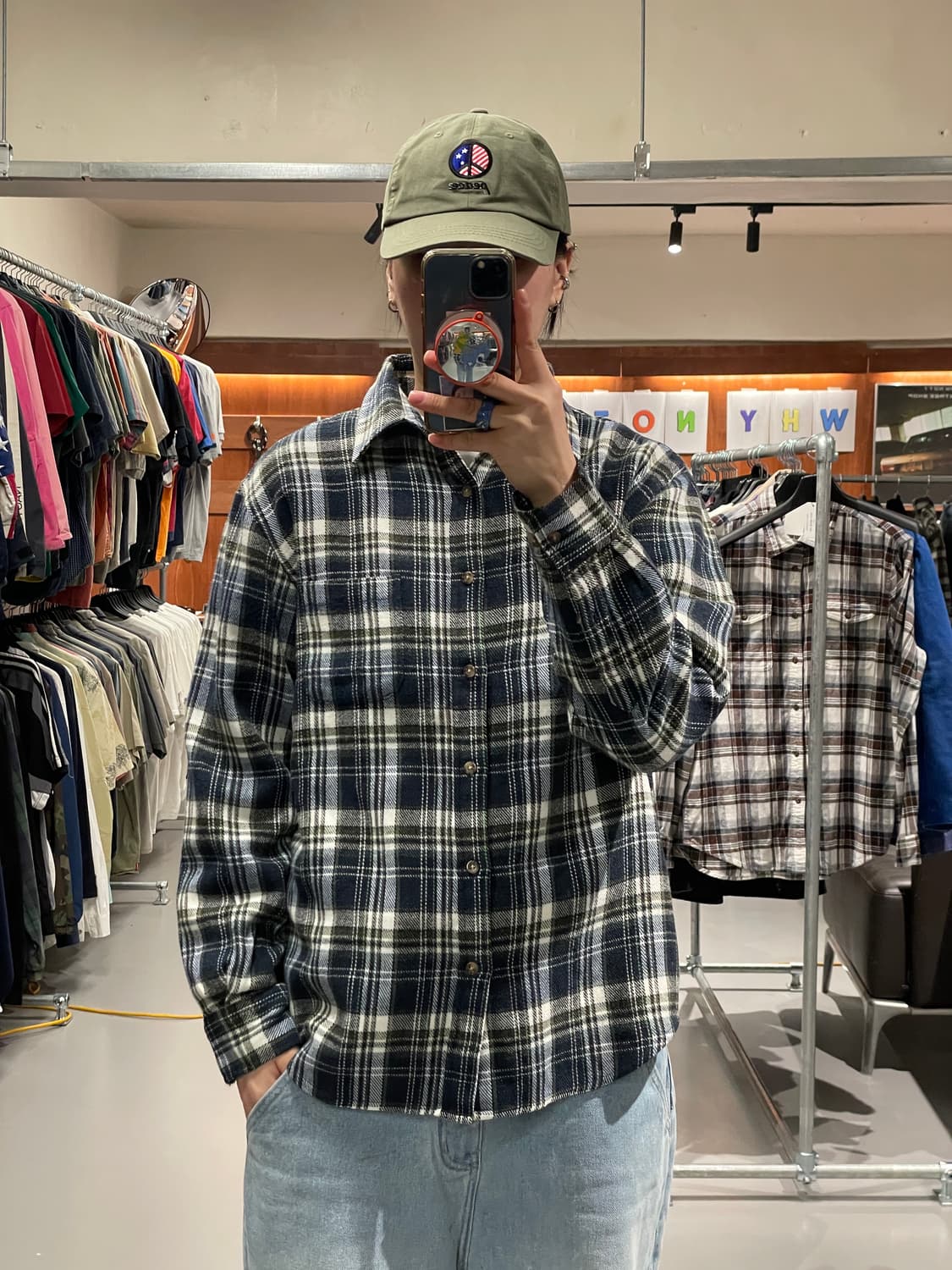 빈티지 플란넬 셔츠 상품이미지1