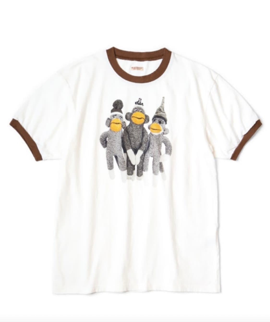 캐피탈 20 천축 링거 티셔츠 몽키 아미고 화이트 상품이미지2