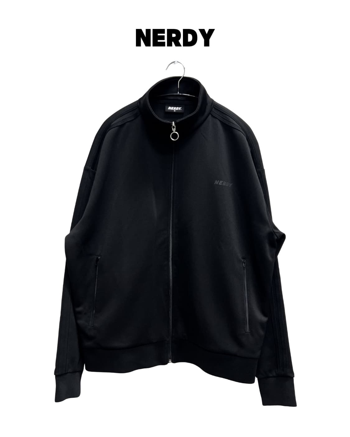 널디 트랙탑 져지 올블랙 상품이미지1