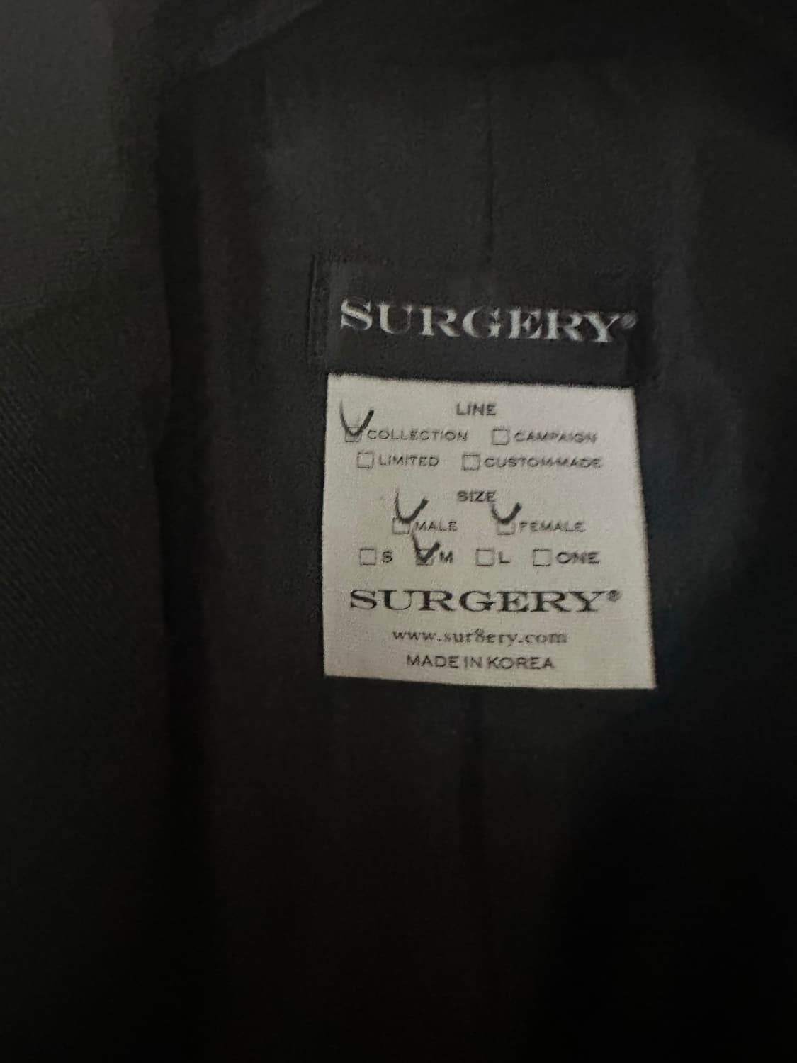 써저리 본 커팅 블레이저 상품이미지4