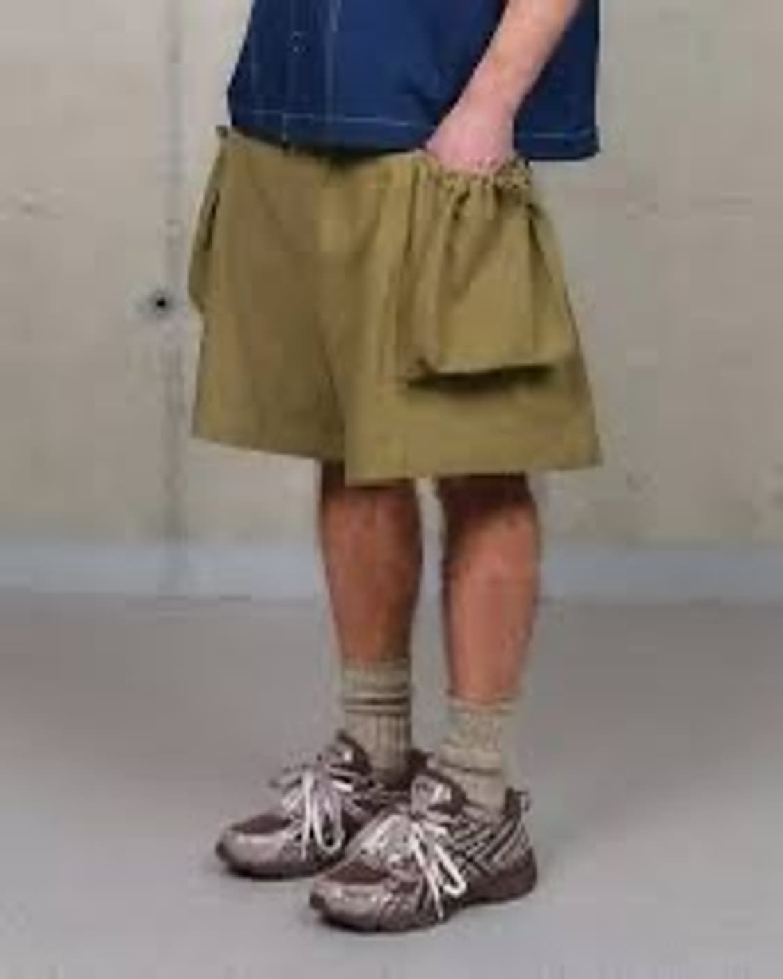 story mfg 솔트 반바지 카키 s사이즈 새상품 상품이미지5