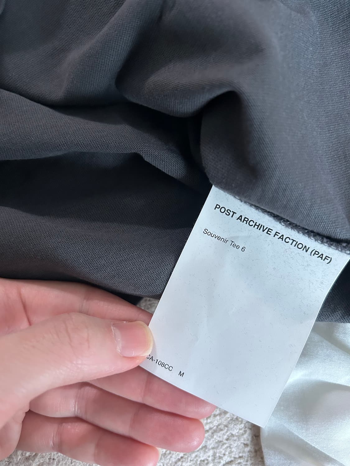 포스트 아카이브 팩션 반팔티 M 상품이미지2