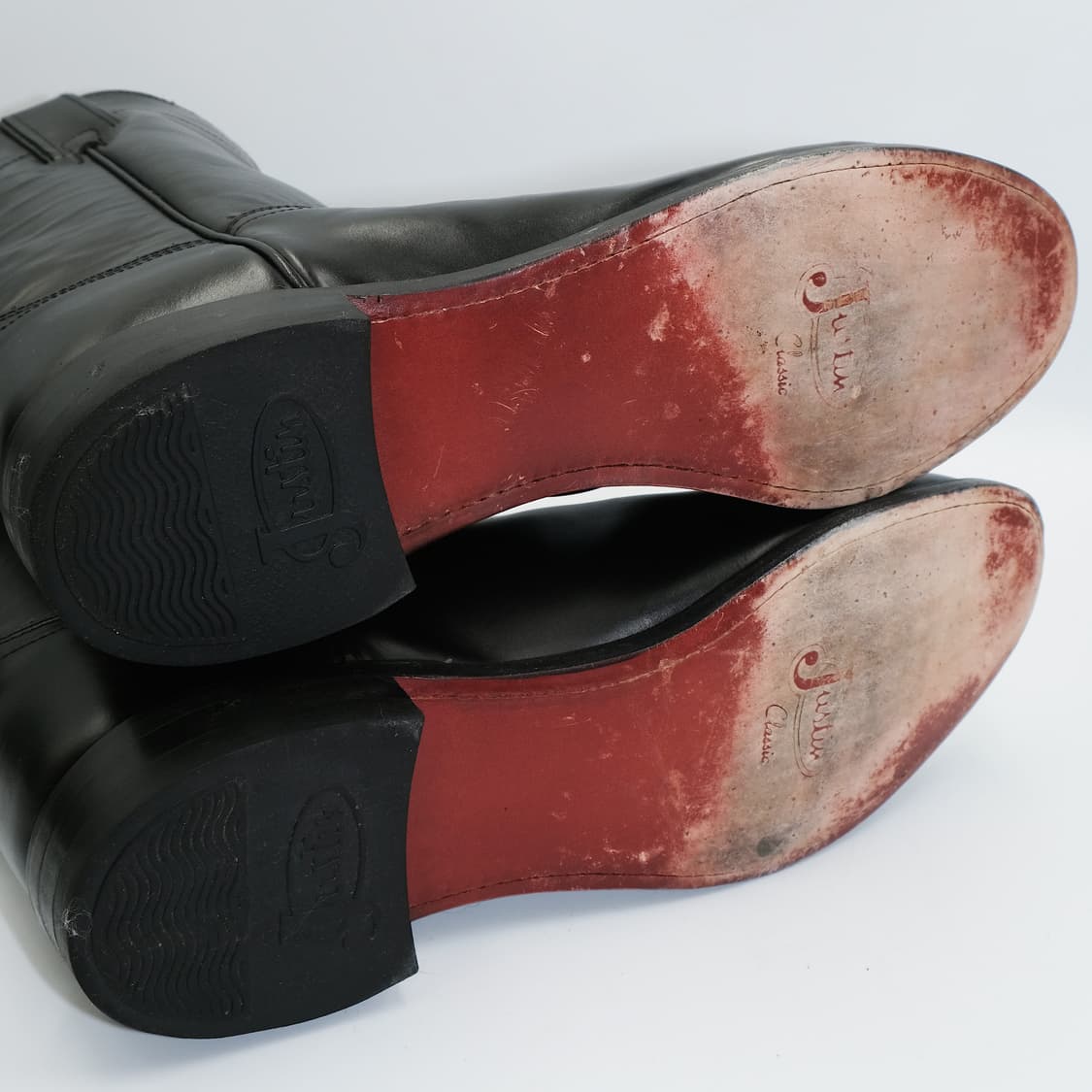 빈티지 저스틴 웨스턴 레더 부츠 10.5D(285) BT28503 상품이미지9