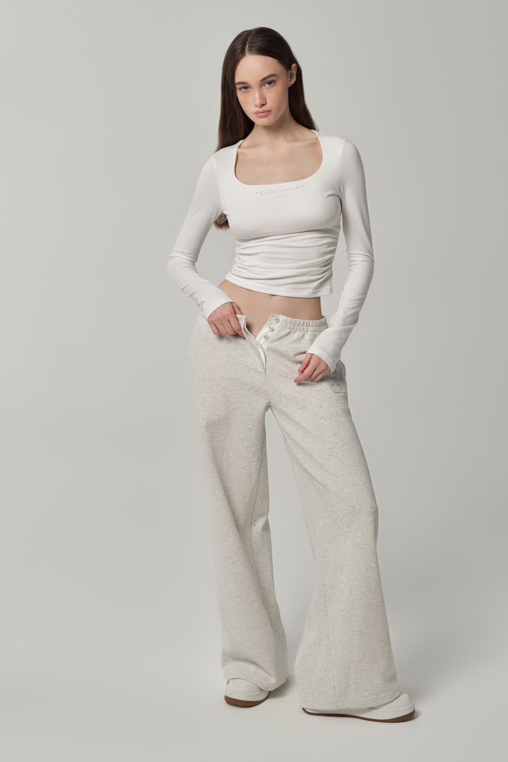 새상품) 클리시어 클리어 마인드 스퀘어 탑 + 1998 클럽 팬츠 셋업 상품이미지1