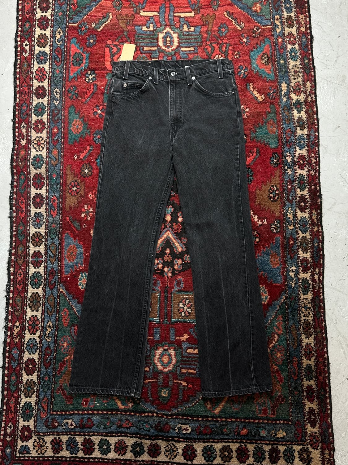 90's USA Made 리바이스 517 블랙 부츠컷 플레어진 상품이미지1