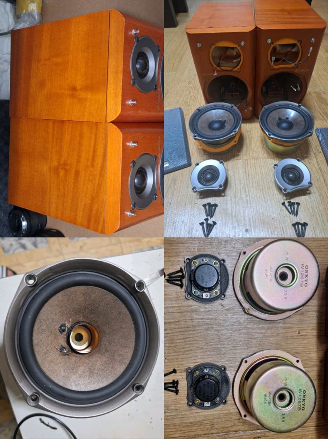 (오버홀)온쿄 D-022A 중소형 빈티지 스피커 1조 카페 매장 가게  상품이미지8