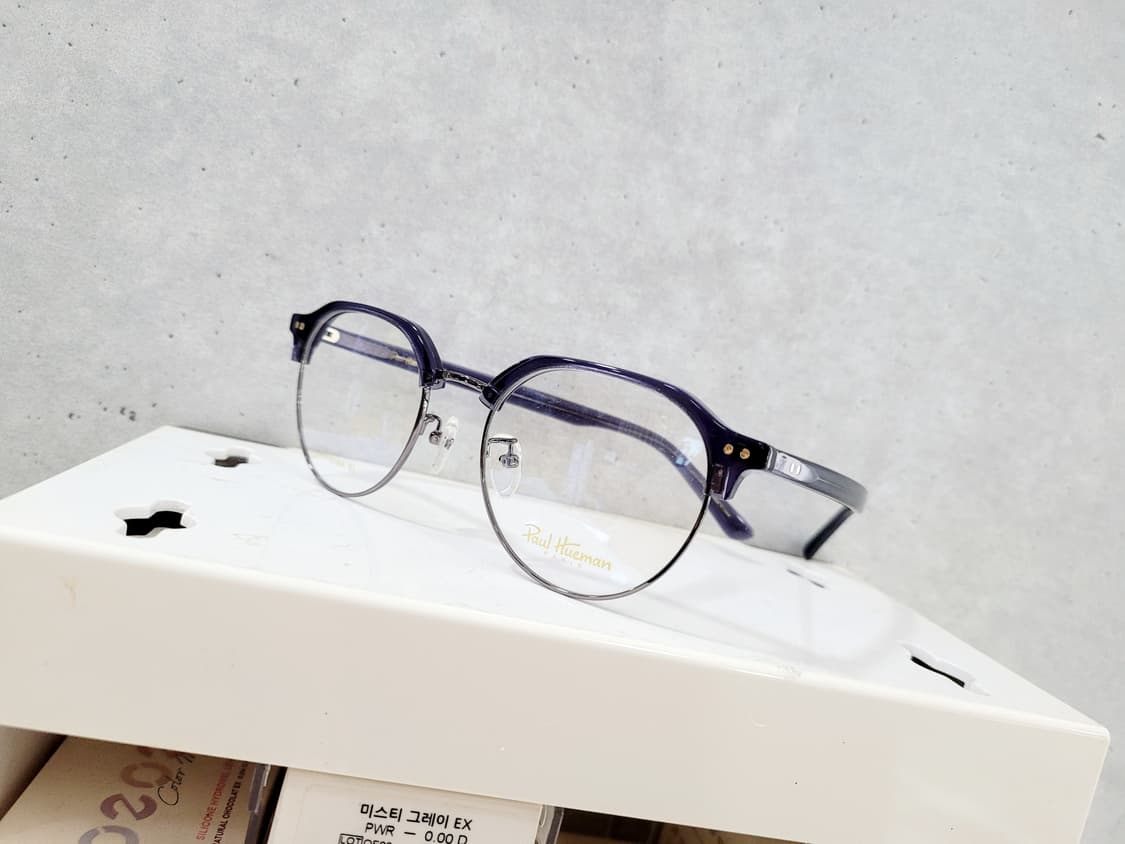 폴휴먼 안경 PHF-5198A 네이비칼라 하금테 상품이미지9