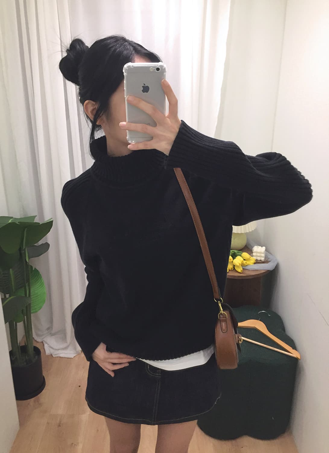 여성 폴로 목폴라 니트 95~100  상품이미지2