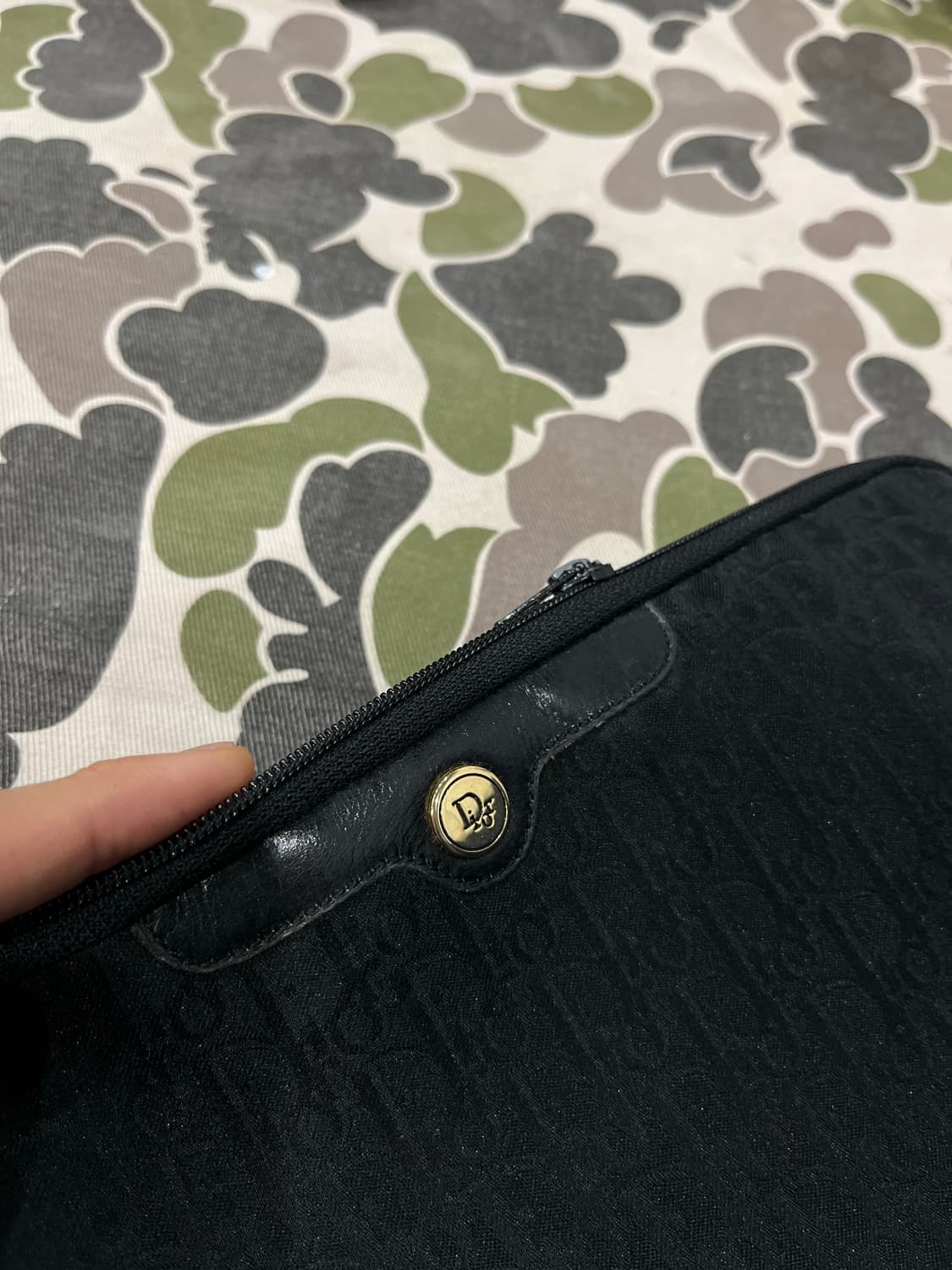 DIOR 크리스찬 디올 오블리크 파우치 Made in FRANCE 상품이미지2
