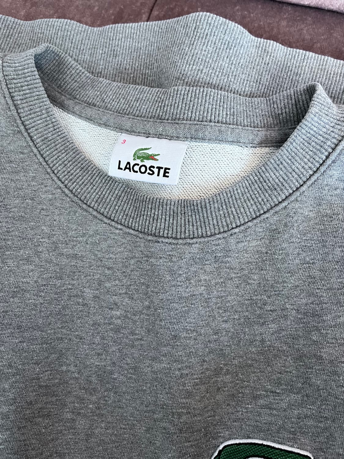 라코스테 남성 라운드맨투맨티셔츠 3사이즈 상품이미지6